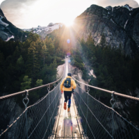 Man travelling