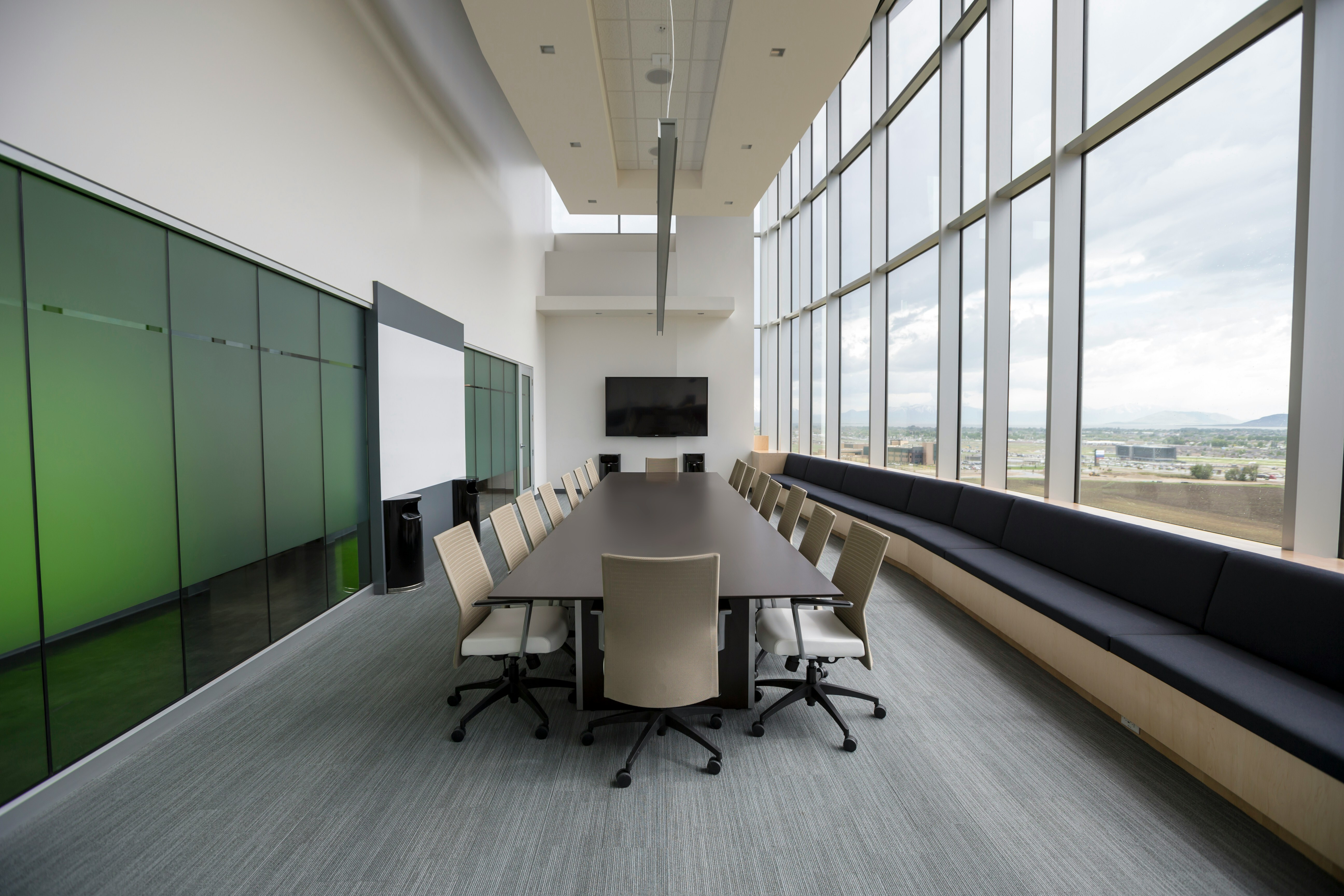 an empty meeting room