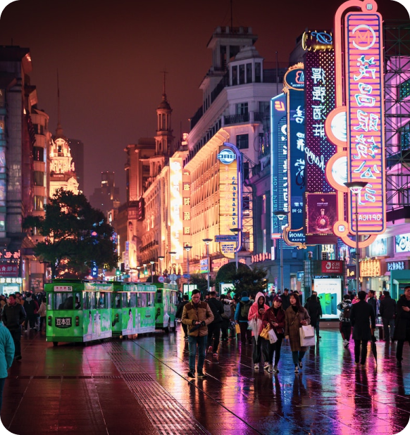 China town at night