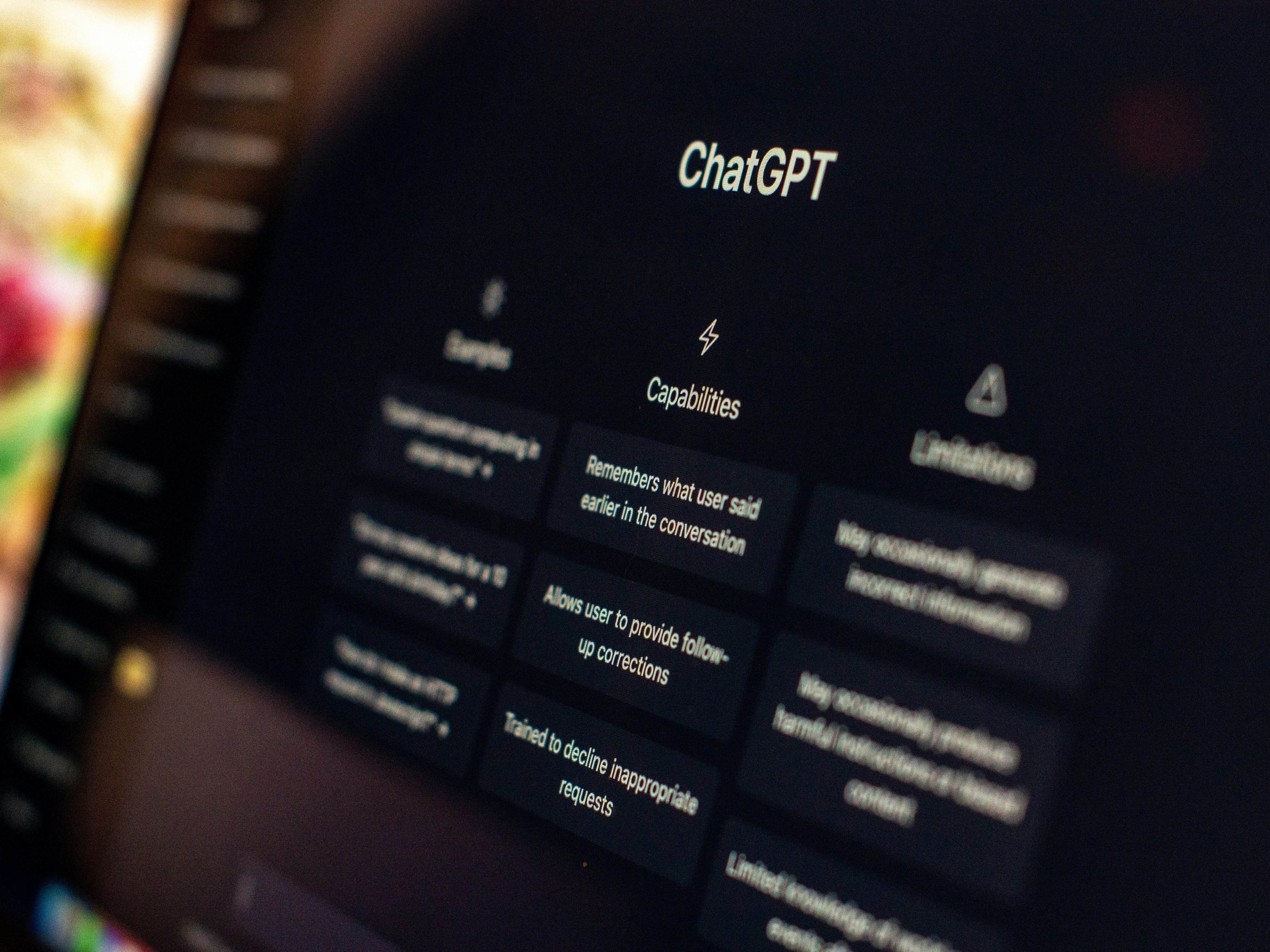 A picture of a ChatGTP screen