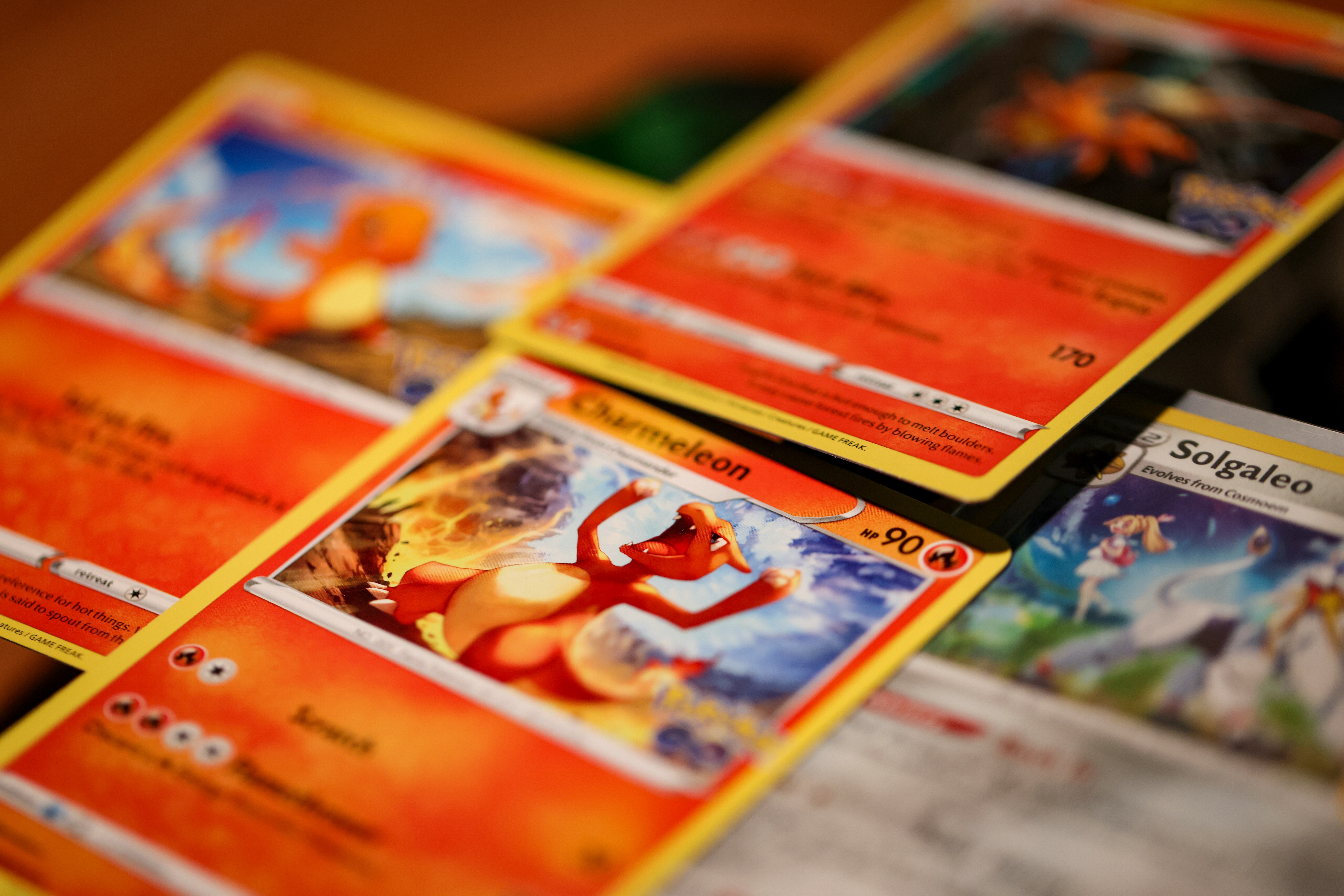 A collection of Pokémon cards